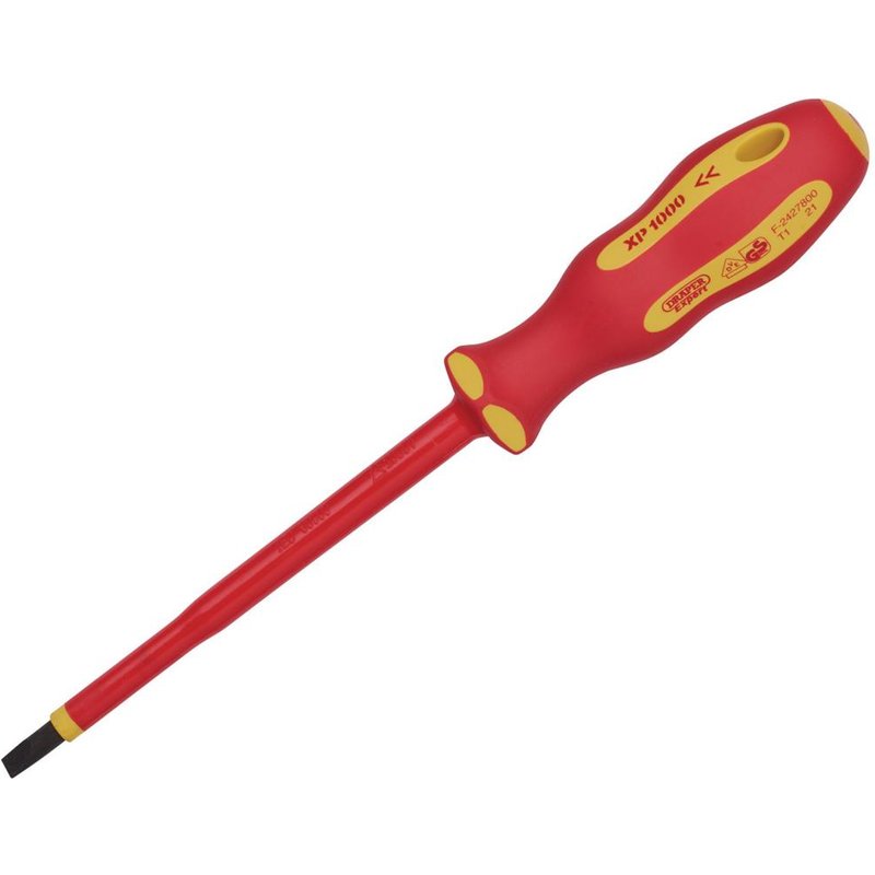 Draper Expert Ergo Plus VDE Insulated Parallel Slotted Screwdriver 5.5mm 125mm