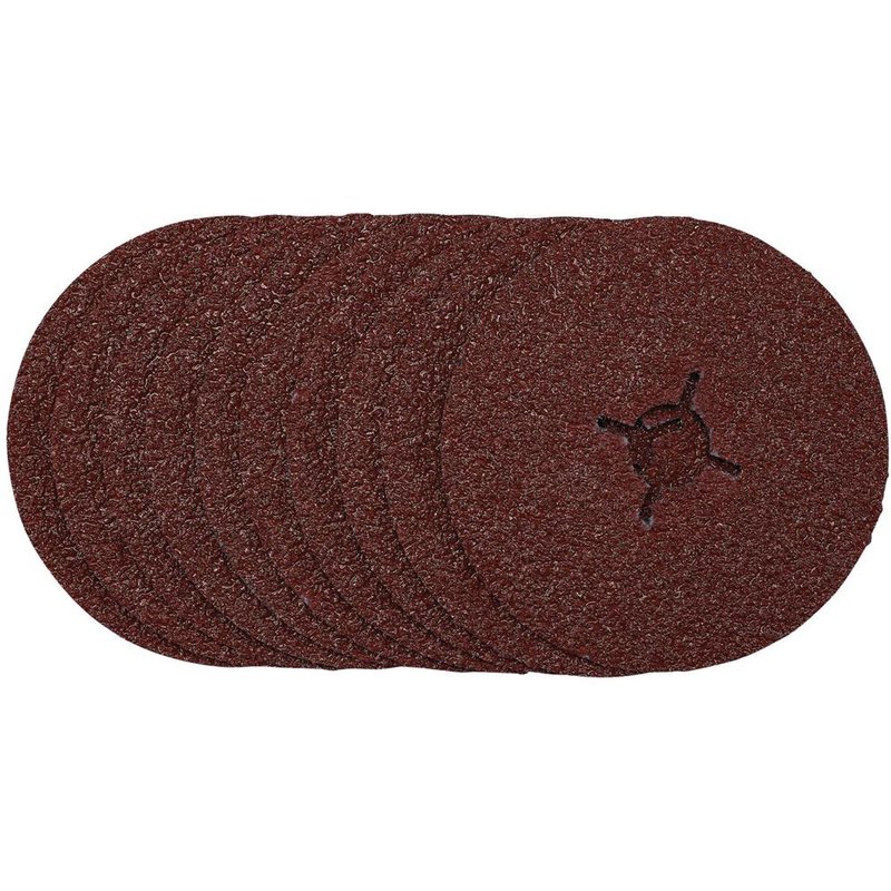 Draper Fibre Sanding Discs 125mm 125mm 24g Pack of 10