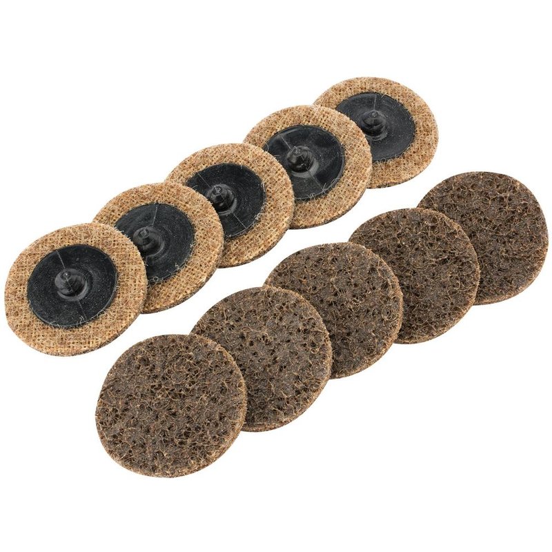 Draper Polycarbide Abrasive Pad Disc 50mm 50mm Coarse Pack of 10