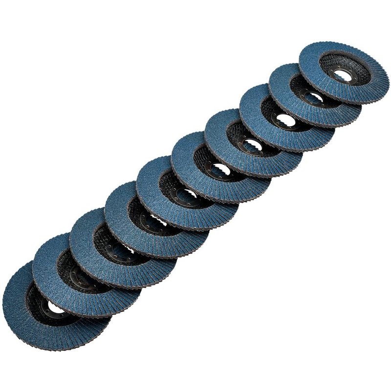Draper Zirconium Oxide Flap Discs 115mm 60g Pack of 10