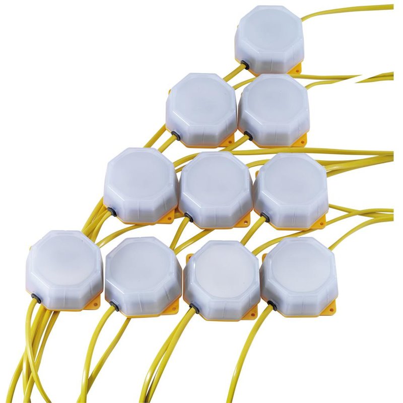 Draper 10 Piece SMD LED Festoon Site Lights Set 110v