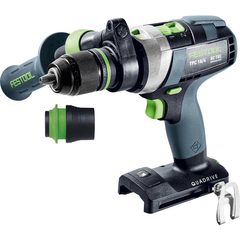 Festool TPC 18/4 QUADRIVE 18v Cordless Brushless Combi Drill No Batteries No Battery Charger Case