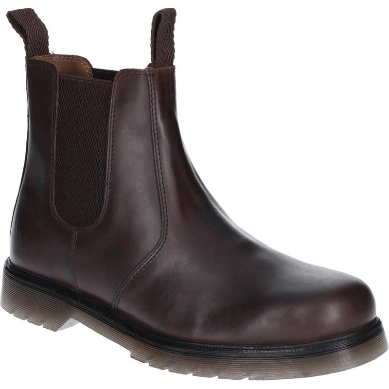 Amblers Mens Chelmsford Slip On Dealer Boots Brown Size 3
