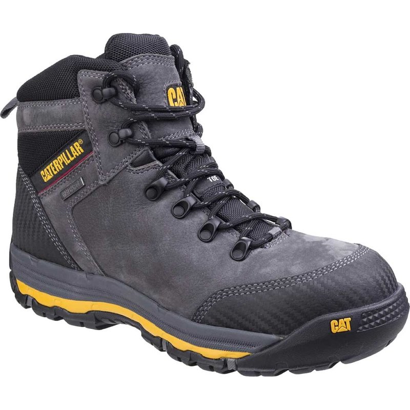 Caterpillar Mens Munising Waterproof Safety Boots Dark Shadow Size 9