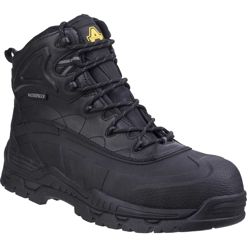 Amblers Safety FS430 Hybrid Waterproof Non-Metal Safety Boots Black Size 10.5