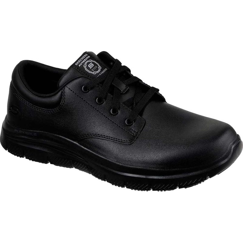 Skechers Herren Work Relaxed Fit: Flex Advantage - Fourche SR Sneaker in Schwarz, Größe 47.5
