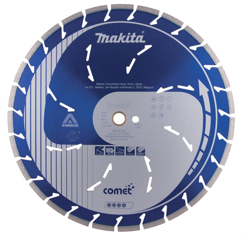 Makita Comet Dry and Wet Diamond Cutting Disc 400mm