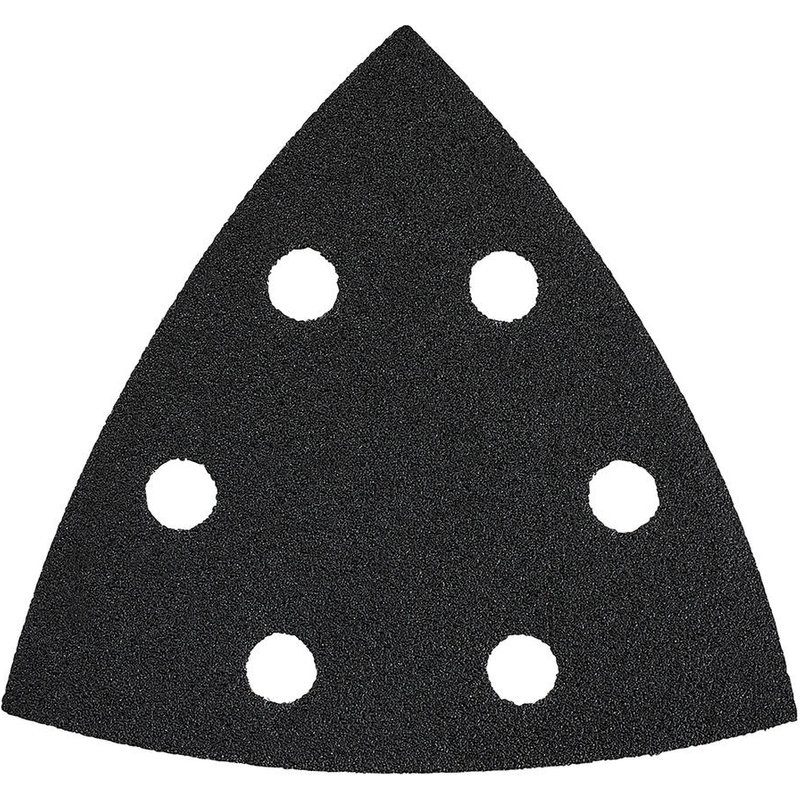 Makita Punched Hook and Loop Black Wood Delta Sanding Sheets 120g Pack of 10