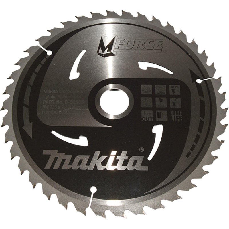 Makita MFORCE Circular Saw Blade for Wood Cutting 235mm 40T 30mm