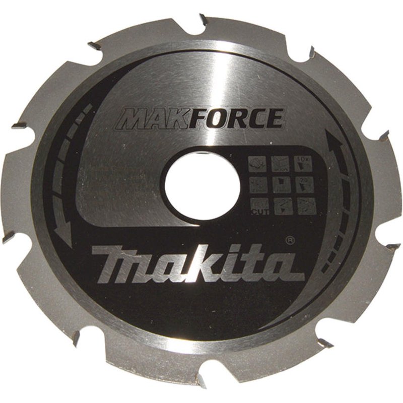 Makita MAKFORCE Circular Saw Blade for Wood Cutting 165mm 10T 30mm