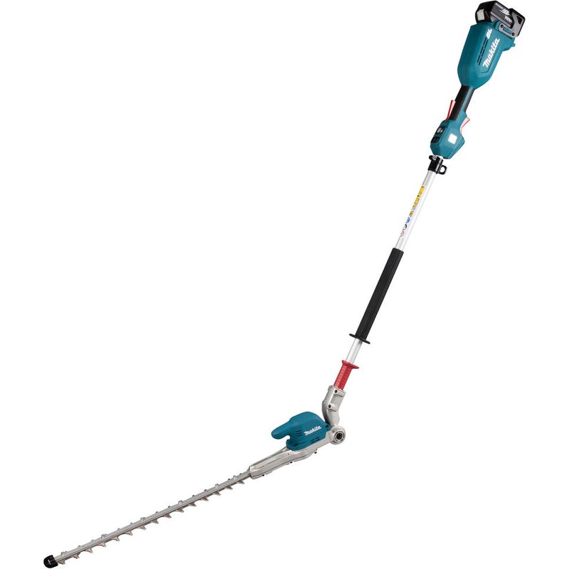 Makita DUN500WRTE 18V LXT Brushless 50cm Pole Hedge Trimmer With 2 x 5.0Ah Batteries & Charger DUN500WRTE