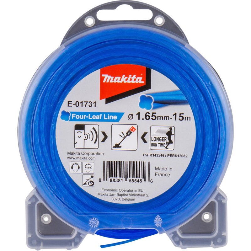 Makita Four Leaf Nylon Grass Trimmer Cord 1.6mm 15m