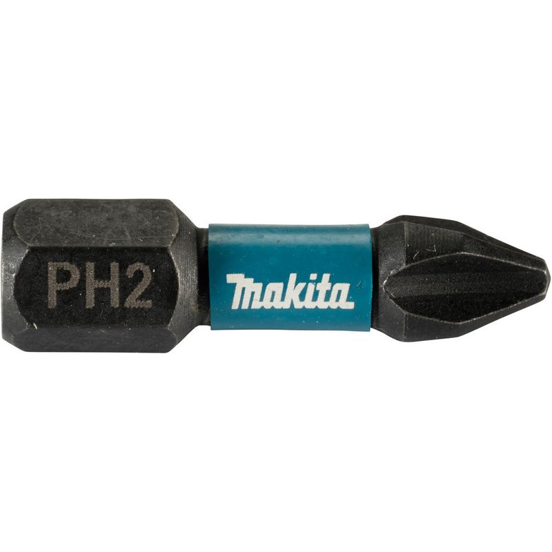 Makita Impact Black Torsion Phillips Screwdriver Bits PH2 25mm Pack of 25