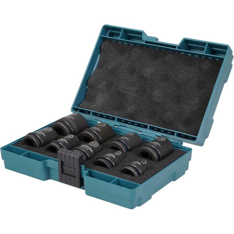 Makita E-16564 9 Piece 1/2" Drive Hexagon Impact Socket Set 1/2"