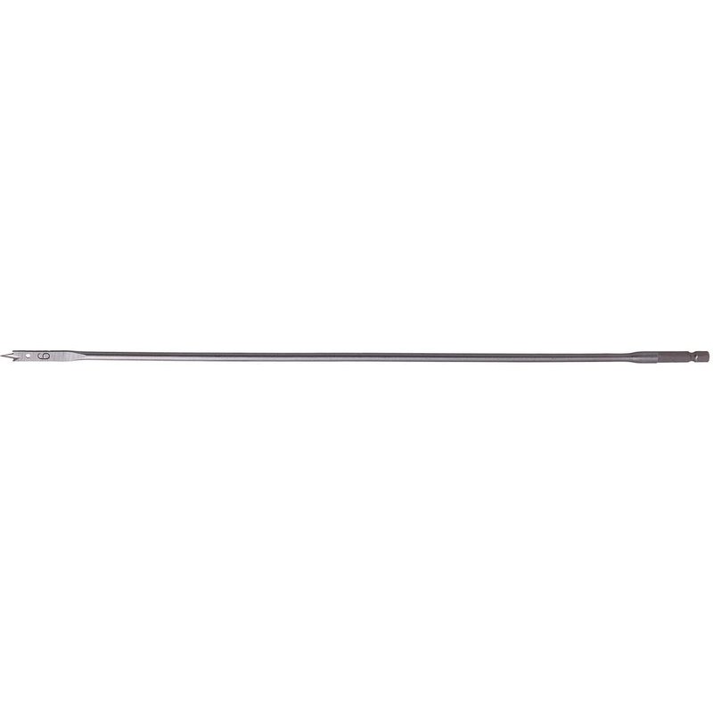 Makita 1/4" Hex Shank Flat Wood Drill Bit 6mm 400mm Pack of 1