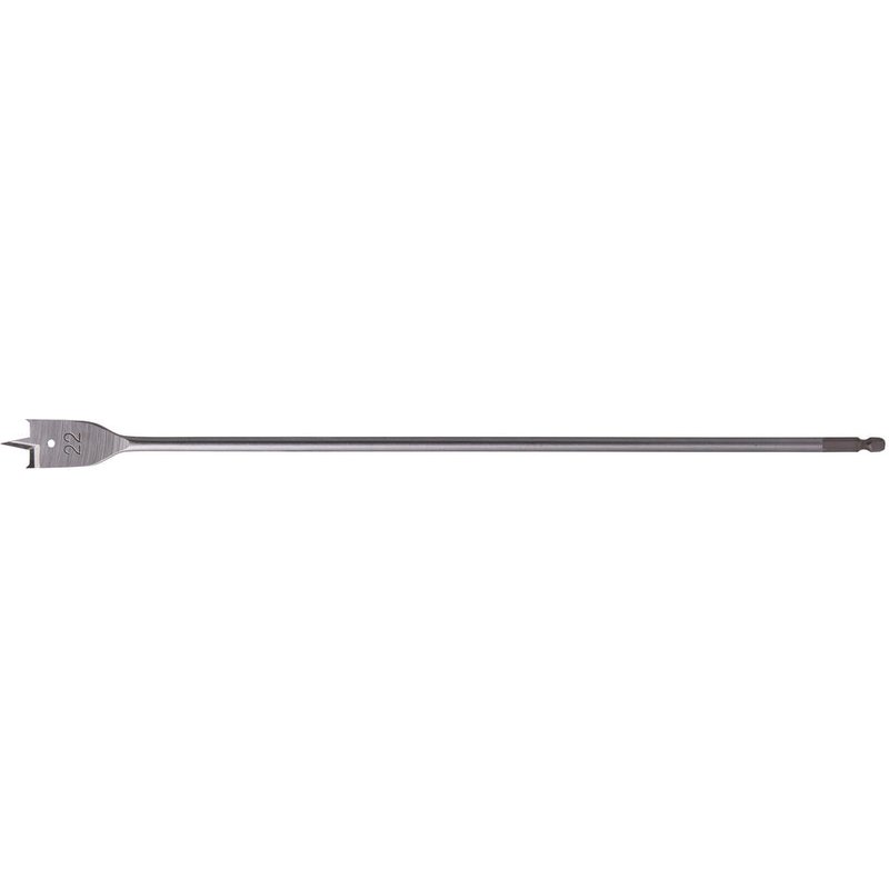 Makita 1/4" Hex Shank Flat Wood Drill Bit 22mm 400mm Pack of 1
