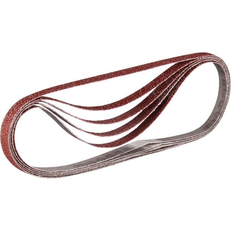 Makita 9mm x 533mm Abrasive Sanding Belt 9mm X 533 mm 80g Pack of 5