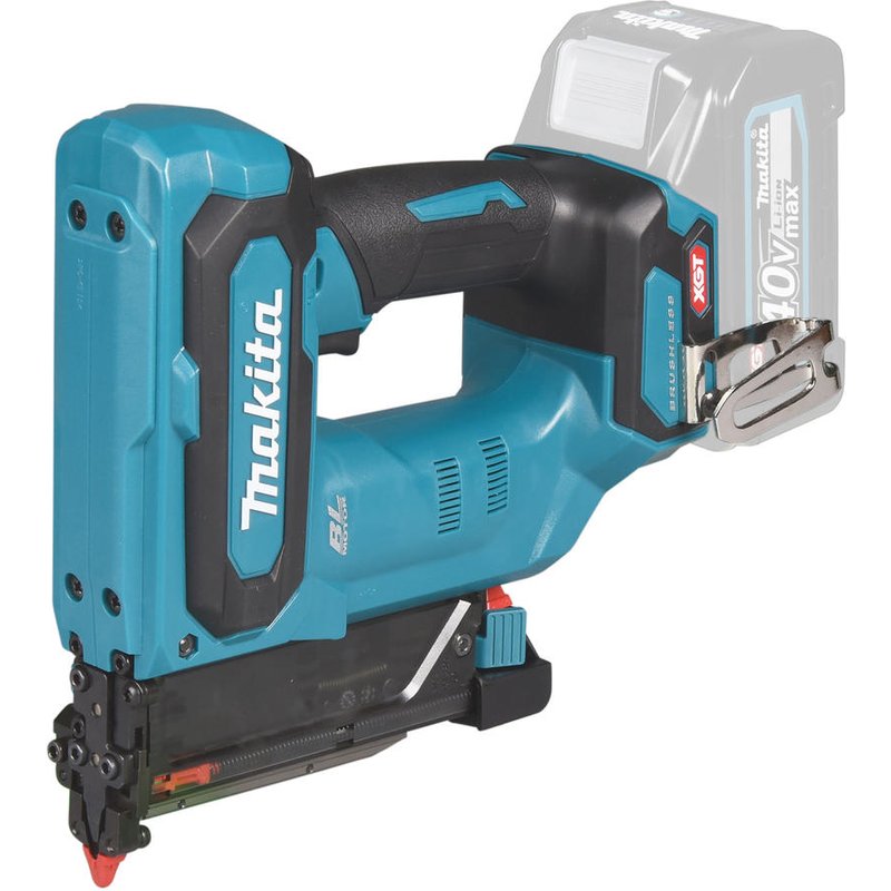 Makita PT001G 40v Max XGT Cordless Brushless 23 Gauge Pin Nailer 2 x 2.5ah Li-ion Battery Charger Case