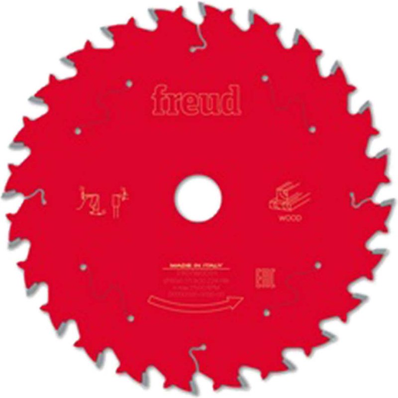 Freud LCL6M Circular and Mitre Saw Blade for Solid Wood and Panels 165mm 24T 20mm