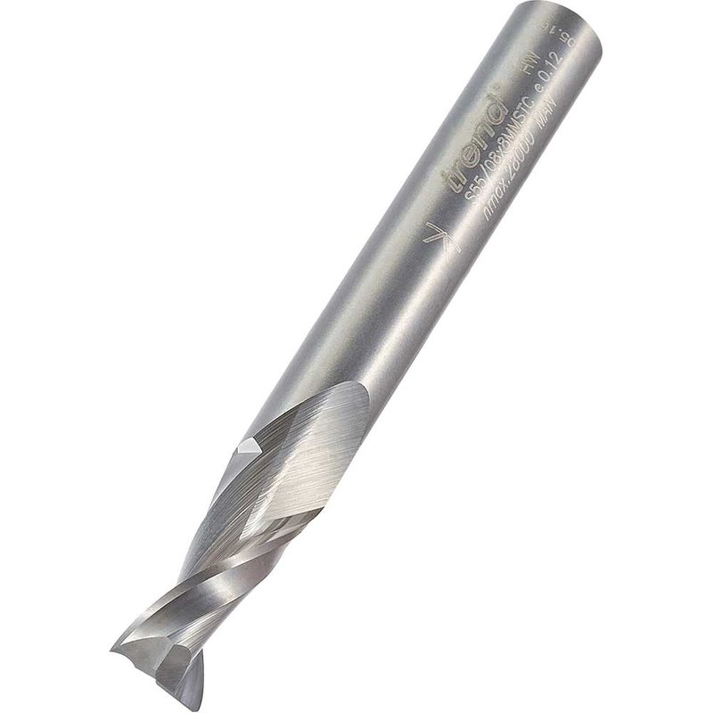 Trend Aluminium Spiral Upcut Non Ferrous Metal Router Cutter 8mm 20mm 8mm