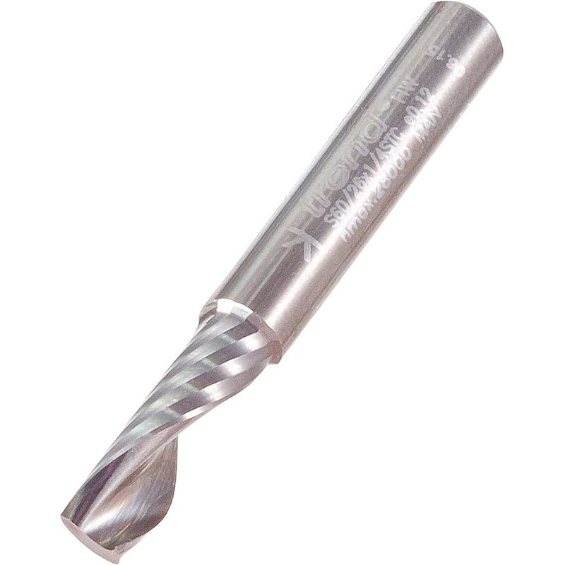 Trend STC Spiral Upcut Plastic Router Cutter 6.35MM 19mm 1/4"