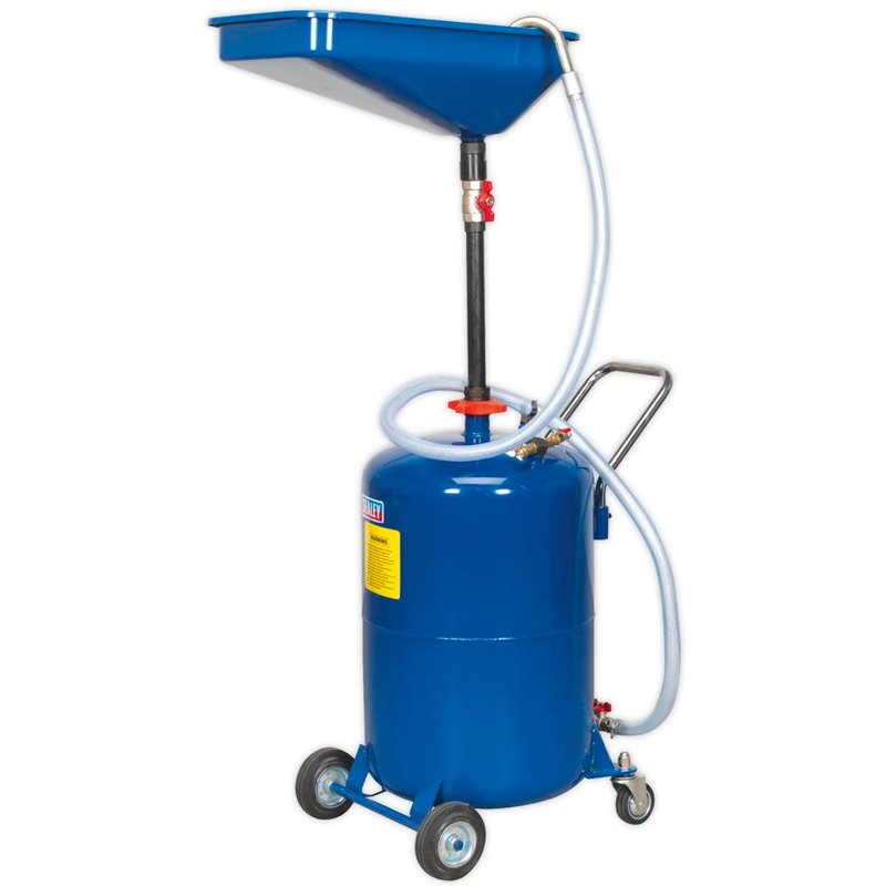 Sealey AK451DX Mobile Oil Drainer Air Discharge 90l