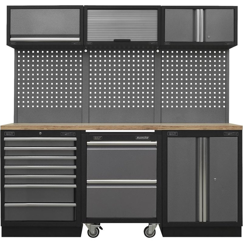 Sealey Superline Pro MSS Wood Worktop Storage System 2040mm 460mm 2000mm