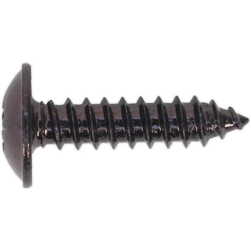 Self Tapping Flange Head Pozi Screws Black 4.8mm 19mm Pack of 100
