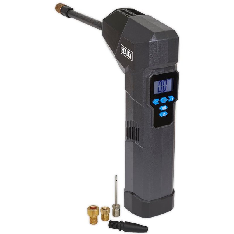 Sealey CTI120 Rechargeable Tyre Inflator, Powerbank and Work Light