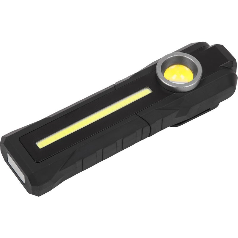Sealey COB SMD LED Rechargeable 3 in 1 Inspection Light Torch Black