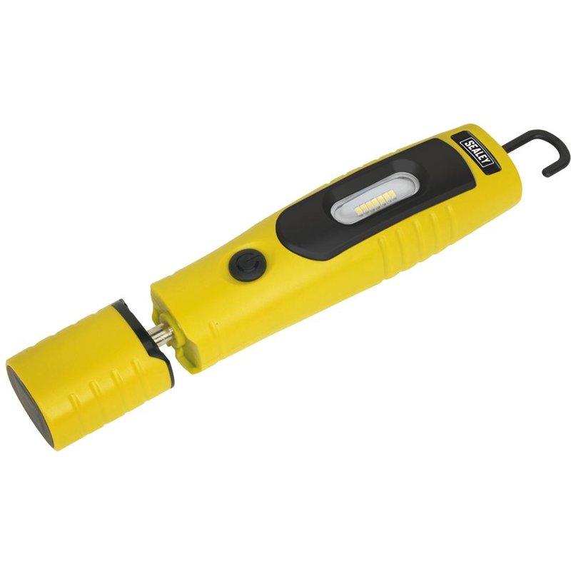 Sealey Rechargeable 360° Inspection Lamp 7 Smd + 3W Led Li-ion Yellow
