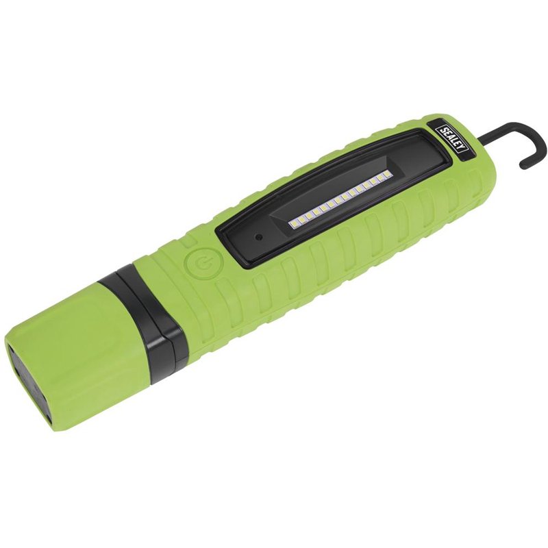 Sealey Rechargeable 360° Inspection Lamp 3w 10 LED Li-ion Green
