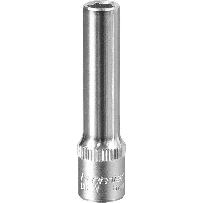 Sealey 1/4" Drive Deep Hexagon WallDrive Socket Metric 1/4" 6mm