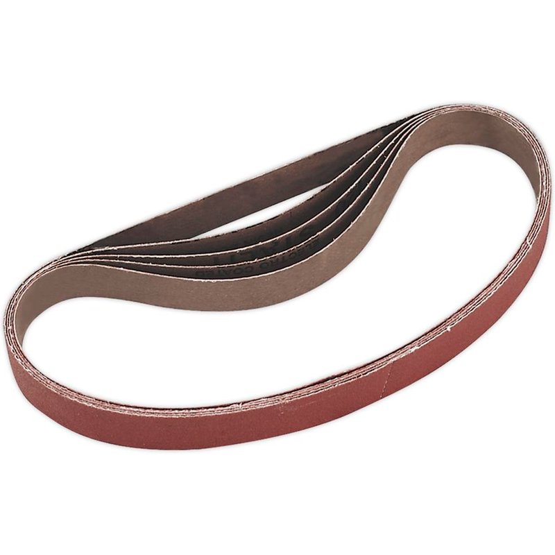 Sealey 20mm x 520mm Sanding Belt 20mm x 520mm 120g Pack of 5