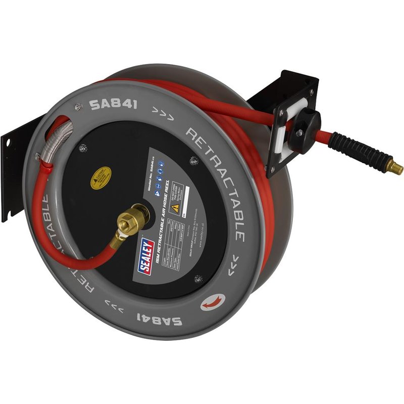 Sealey Retractable Air Line Hose Reel 10mm 15m