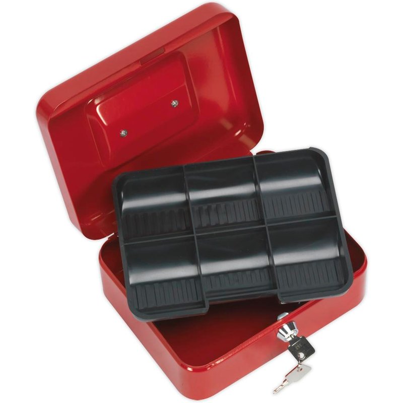 Sealey Key Lock Cash Box and Set of 2 Keys