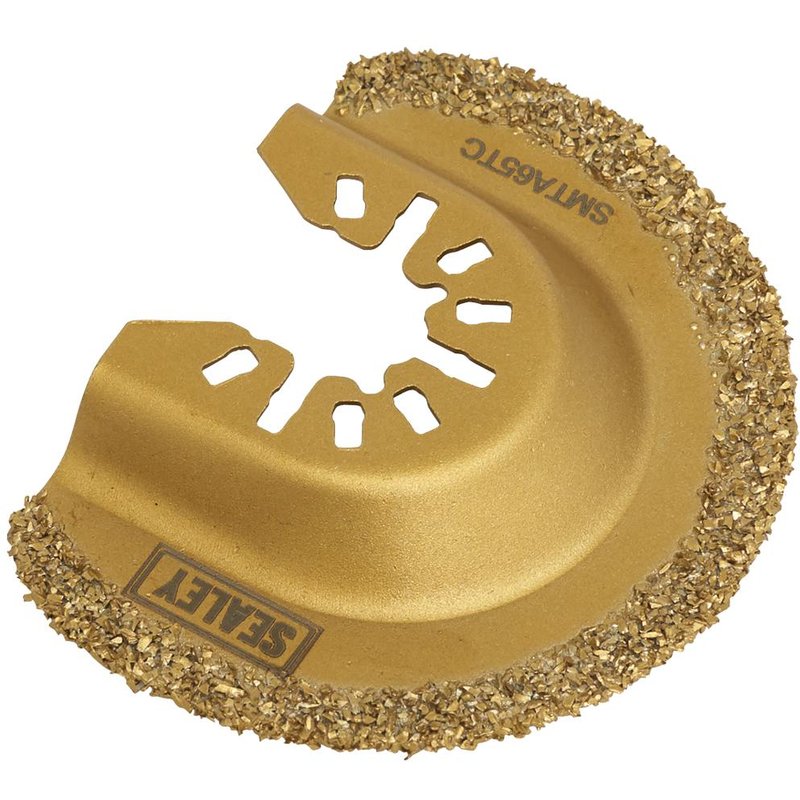 Sealey OIS Oscillating Multi Tool Carbide Grout and Tile Segment Blade 65mm Pack of 1