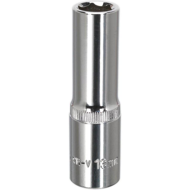 Sealey 1/2" Drive Deep Hexagon WallDrive Socket Metric 1/2" 13mm
