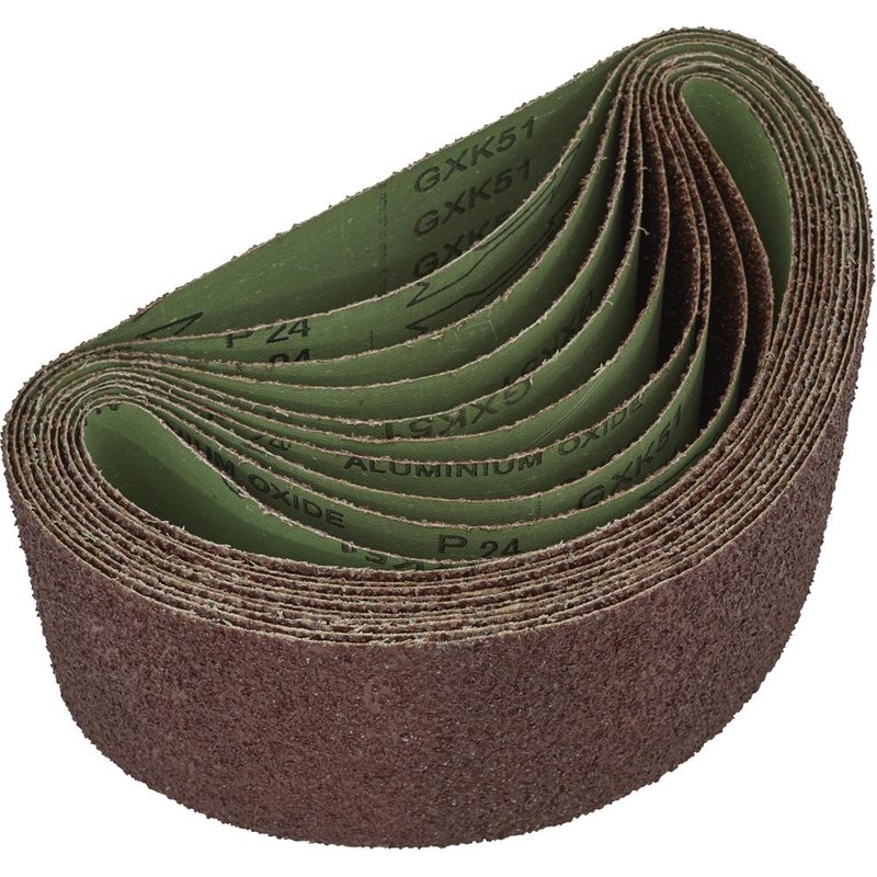 Sealey 100mm x 610mm Sanding Belt 100mm x 610mm 24g Pack of 5
