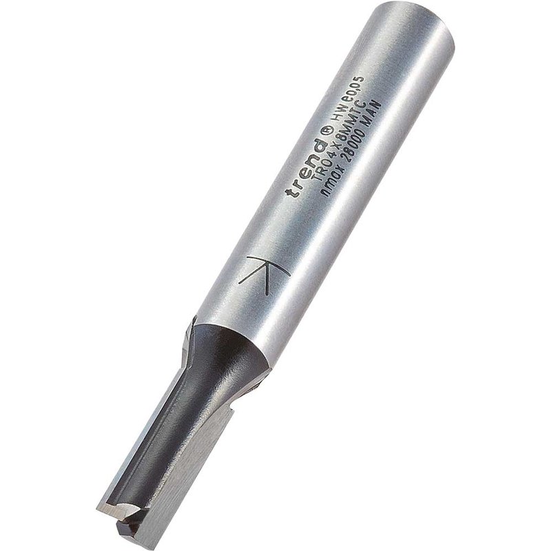 Trend Two Flute PTFE Coated Non Stick Router Cutter 6mm 16mm 8mm