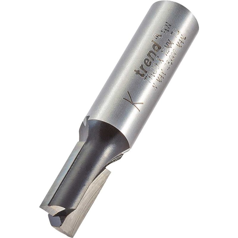 Trend Two Flute PTFE Coated Non Stick Router Cutter 10mm 19mm 12mm
