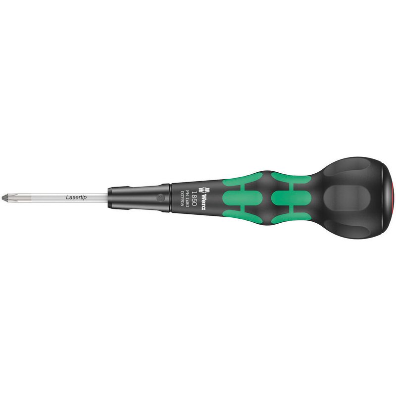 Wera 1850 Kraftform Ball Grip Phillips Screwdriver PH1 80mm
