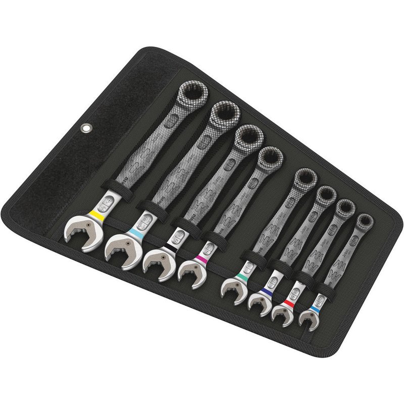 Wera 8 Piece Joker 6000 Ratchet Combination Spanner Set Imperial
