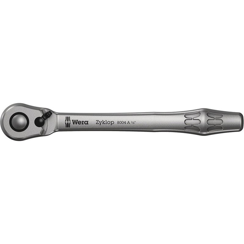 Wera 8004 A Zyklop 1/4" Drive Fine Tooth Slim Ratchet 1/4"