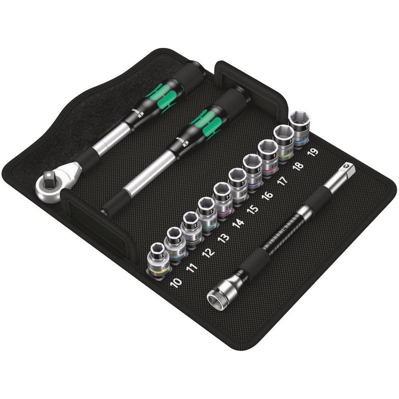 Wera 8006 SC1 Zyklop Hybrid 13 Piece 1/2" Drive Socket Set 1/2"