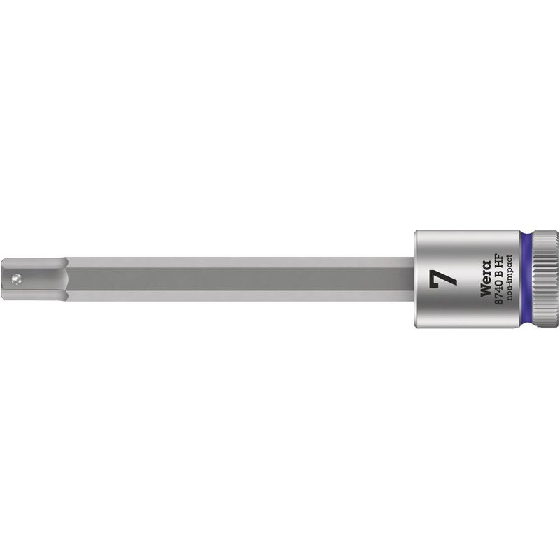 Wera 8740 B HF Zyklop 3/8" Drive Long Hexagon Socket Bit Metric 3/8" 10mm