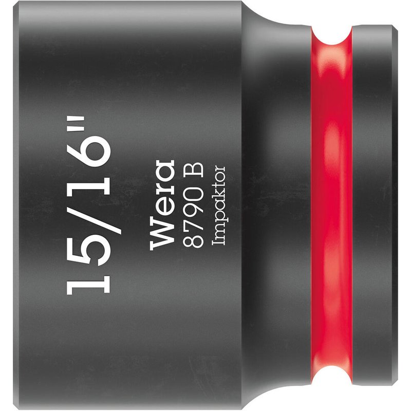 Wera 8790 B Zyklop 3/8" Drive Hexagon Impaktor Socket Imperial 3/8" 7/8"