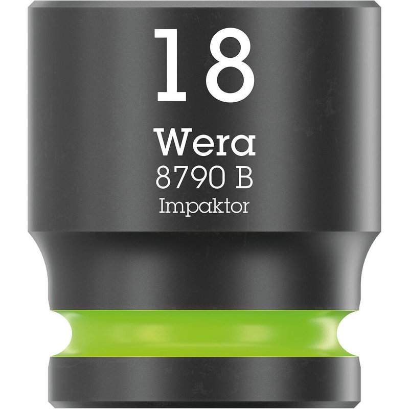 Wera Zyklop B Impaktor 3/8" Drive Hexagon Impact Socket 3/8" 18mm