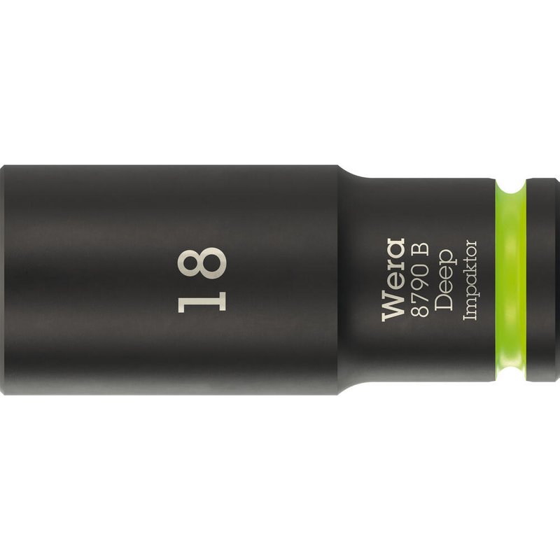 Wera 8790 B Impaktor 3/8" Drive Deep Hexagon Impact Socket 3/8" 18mm
