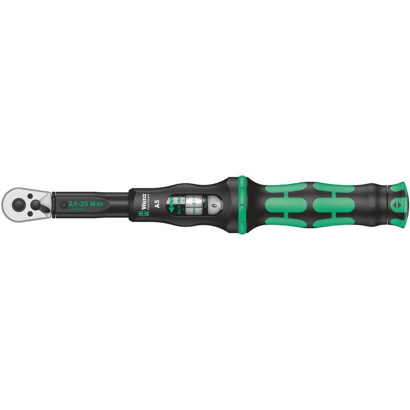 Wera 1/4" Drive Click Torque A5 Torque Wrench 1/4" 2.5Nm - 25Nm